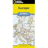 National Geographic Europe Map (folded with flags and facts)