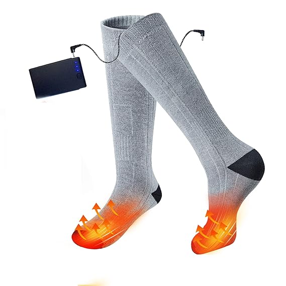 Heated Socks, Men Women Electric Battery Socks Foot Warmer Amazon.in