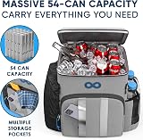 Everlasting Comfort Cooler Backpack Insulated 54 Cans 4 Wine Bottles Leakproof view 2