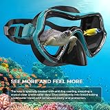 G2RISE Sn02 Snorkel Set Adults Scuba Mask Dry Top Anti-Fog 2 Pack view 2