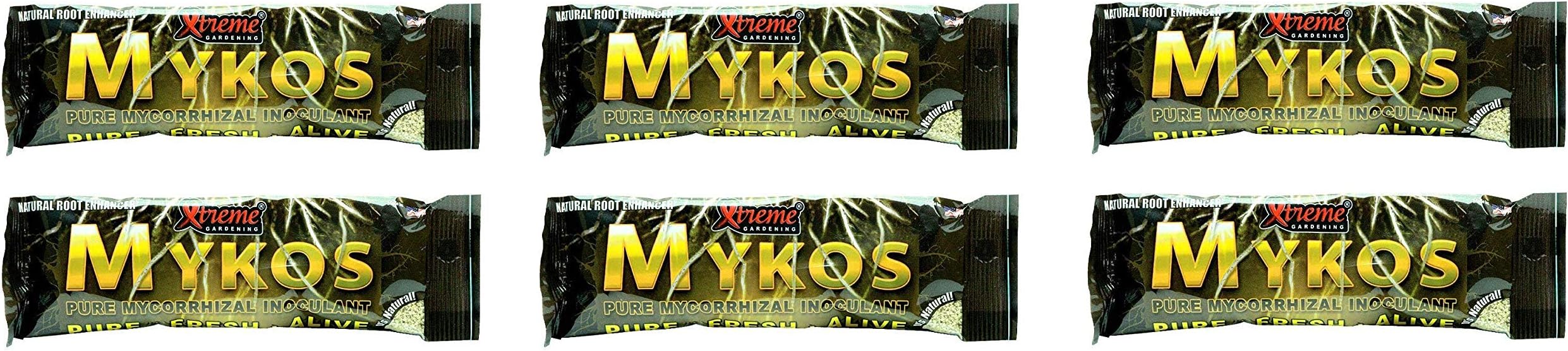 Xtreme Gardening Mykos Pure Mycorrhizal Inoculant, 100 g, 2 Count (Тhree Pаck)
