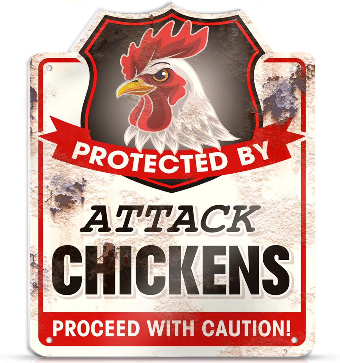 Yard Signs - Bigtime Signs Protected by Attack Chickens PVC 9