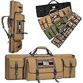 LASUK 28" 36" 42" 46" 51" 55" Soft Double Rifle Bag, Portable Long Rifle Bag for Outdoor Hunting Shooting, Gun Case Storage & Transportation, with Multiple Colors