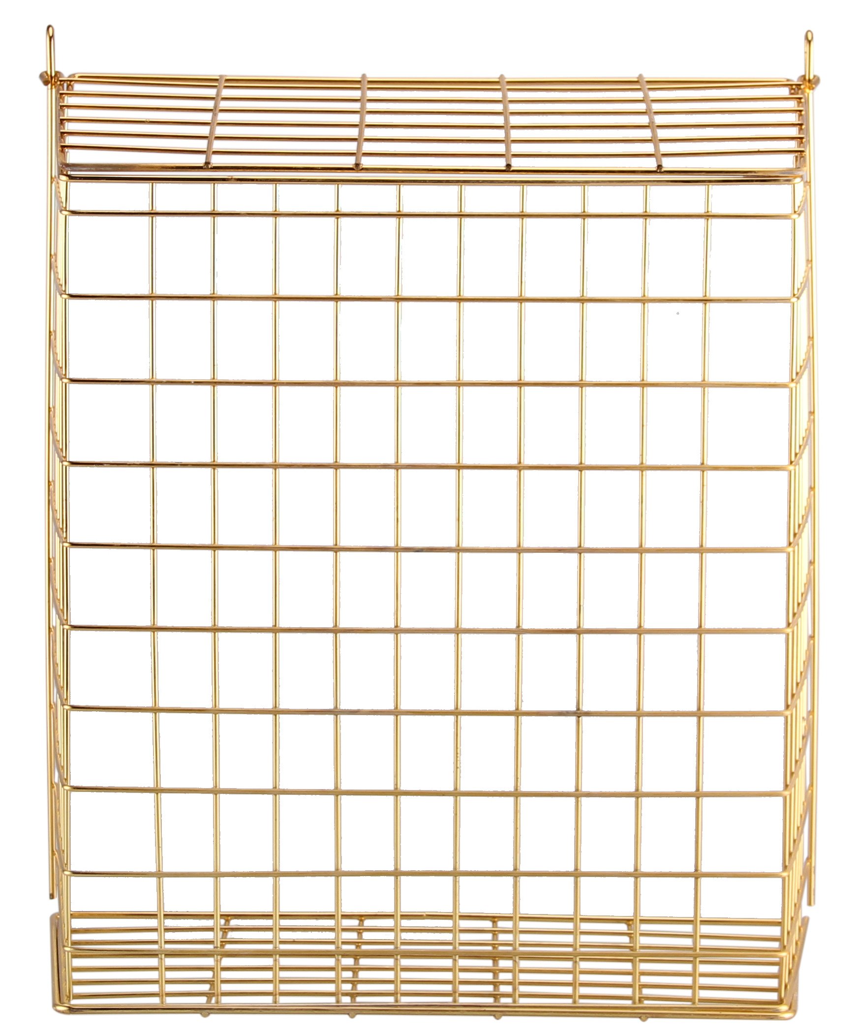 Buckingham Brass Plated Pre-Assembled Front Door Letter Cage/Post Box, Brass