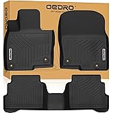 OEDRO Floor Mats Fit for 2017-2025 Mazda CX-5, Unique TPE All Weather Custom Fit Floor Liners for Mazda CX5 Accessories, 1st and 2nd Row Mat Heavy Duty Car Mats Set, Black