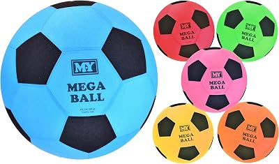 KandyToys 45cm Mega Ball Inflatable Football - Colourful Outdoor Toy