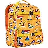 Wildkin ECO rPET 15-inch Kids Backpack – Sustainable, Padded, Adjustable – Under Construction