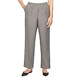 Alfred Dunner Women's Medium Pant,Grey,20