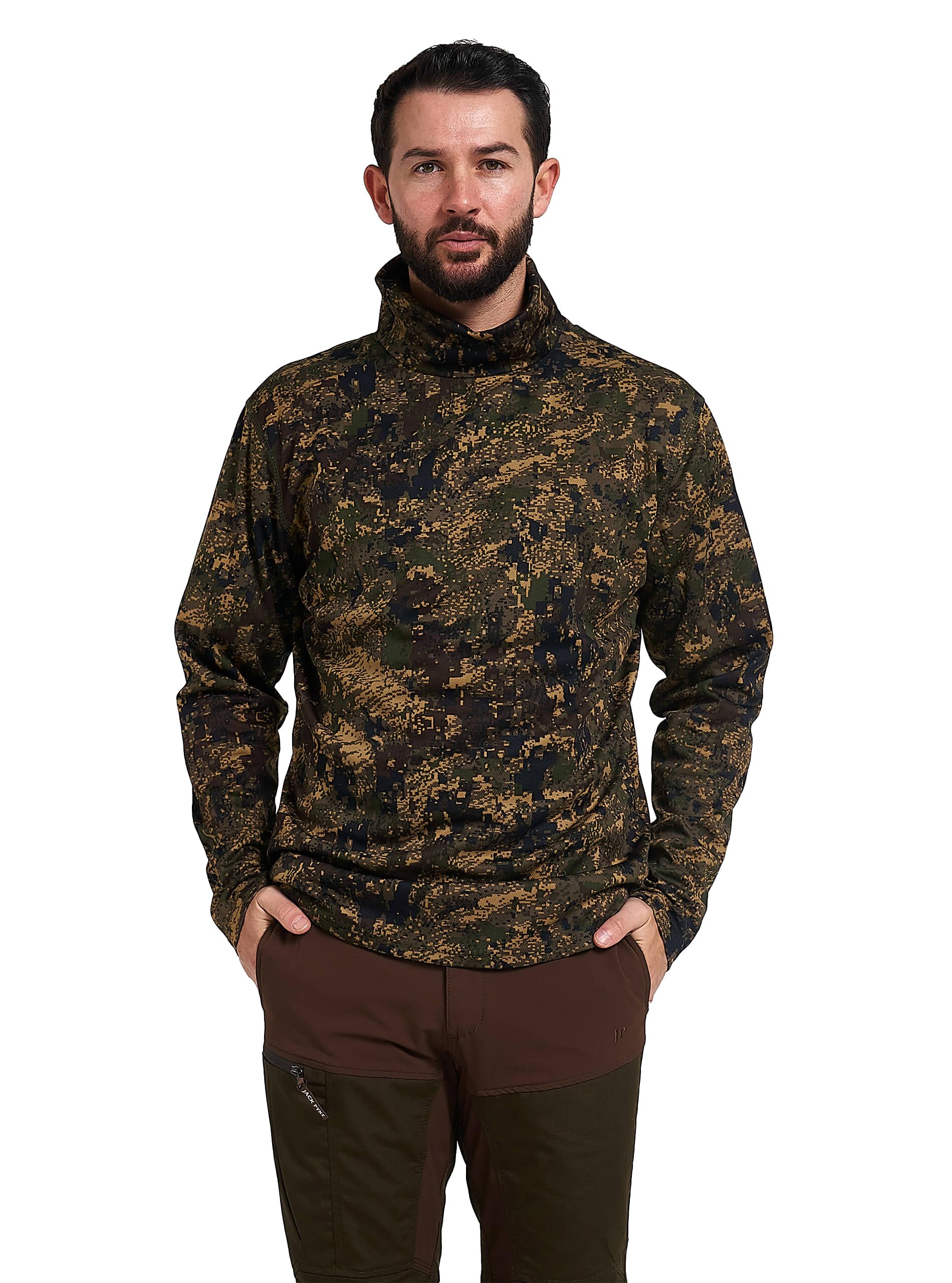 JACK PYKE Roll Neck Top Digicam XL