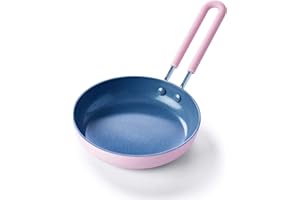 GreenPan Mini Healthy Ceramic Nonstick, 5" Round Egg Pan, PFAS-Free, Dishwasher Safe, Stay Cool Handle, Pink