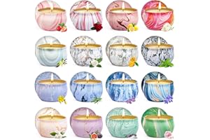 AOTTOM Scented Candles Gifts for Women, 16pcs Candles for Home Scented, 2.5oz Aromatherapy Candles 320 Hour Long Lasting Soy Candle Lavender Candle Birthday Chrismas Gifts for Women Mom Bath Spa Yoga Candles