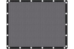 VICLLAX 90% Shade Fabric Sun Shade Cloth Privacy Screen with Reinforced Grommets for Outdoor Patio Garden Pergola Cover Canopy 8x10 FT, Dark Grey