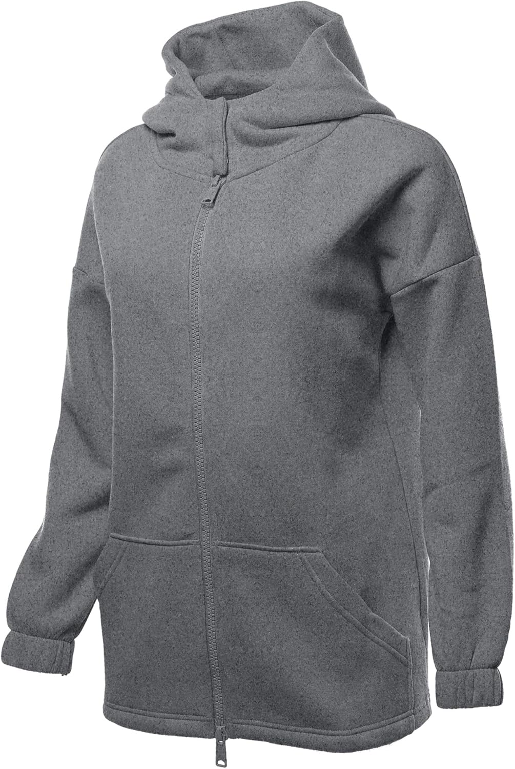 snap on zip up hoodie