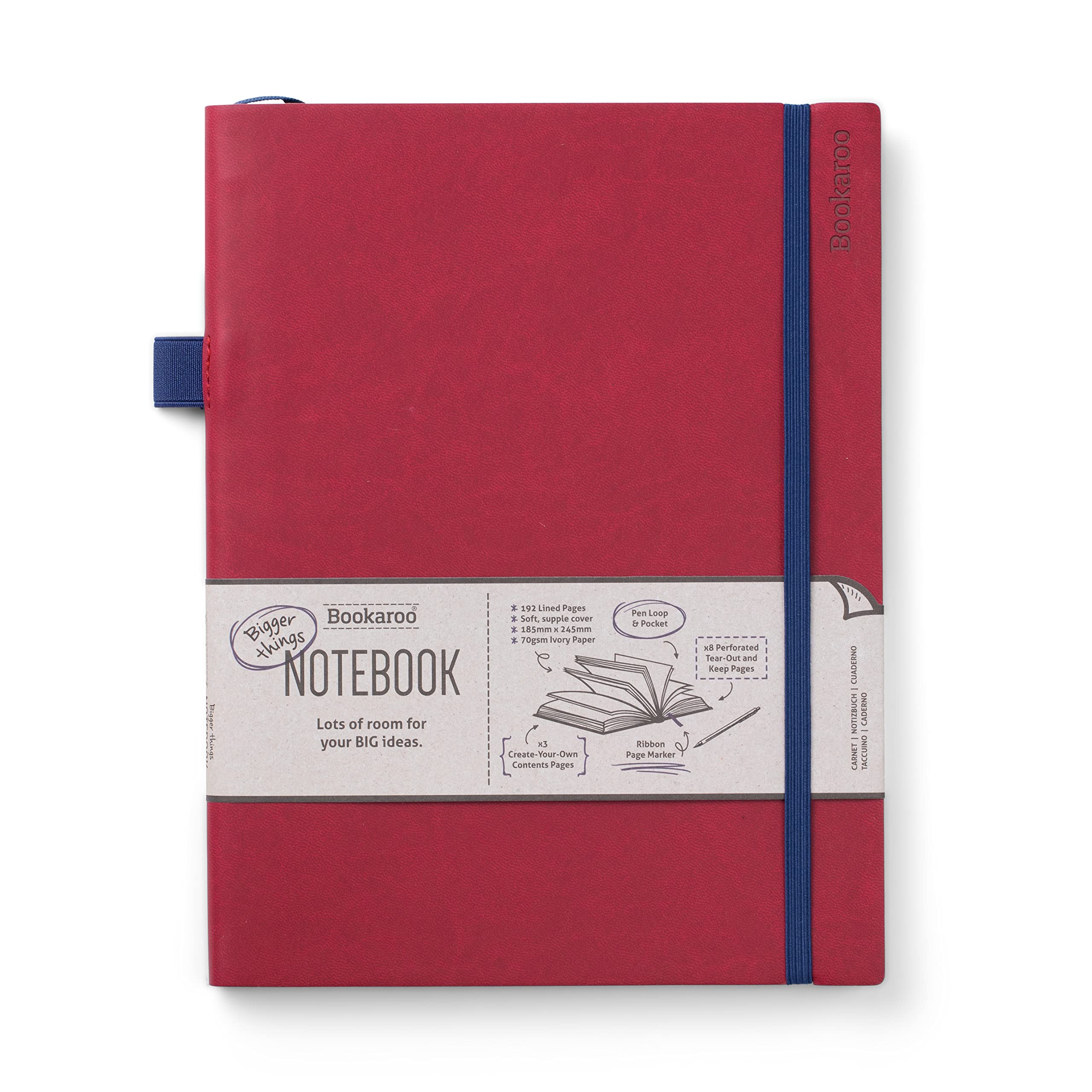 IF Bookaroo Bigger Things Notebook Journal - Dark Red