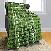 Rstick Football Field Green Lawn Blanket 40" x 50", Gifts for Football Lovers, Boy Teen