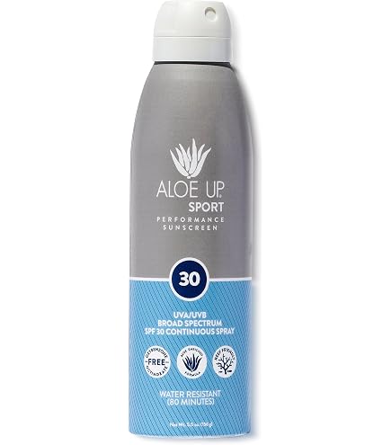 Amazon.com: Aloe Up Sport Sunscreen Body Lotion SPF 30 | Broad Spectrum  Sunblock Aloe Vera Gel | Non-Greasy,Skin Sun Protection, No White Cast |  Reef Friendly, Water Resistant 80 Minutes | Fragrance-Free,