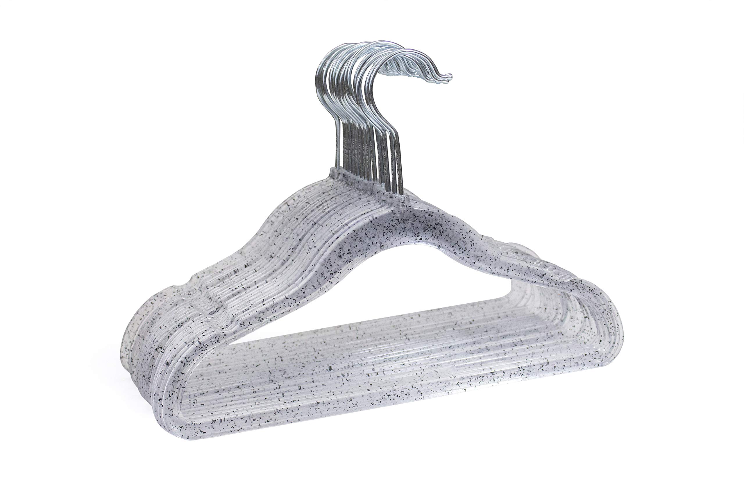 (40 Pack) Juicy Couture Kids Clear ABS W/Silver Glitter and ZINC Shiny Hook