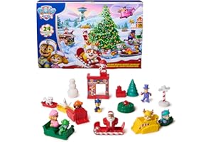 PAW Patrol Holiday Rescue 2025 Advent Calendar, 24 Surprise Toys - Figures, Miniature Vehicles & Accessories, Kids Toys for Boys & Girls Ages 3 and Up