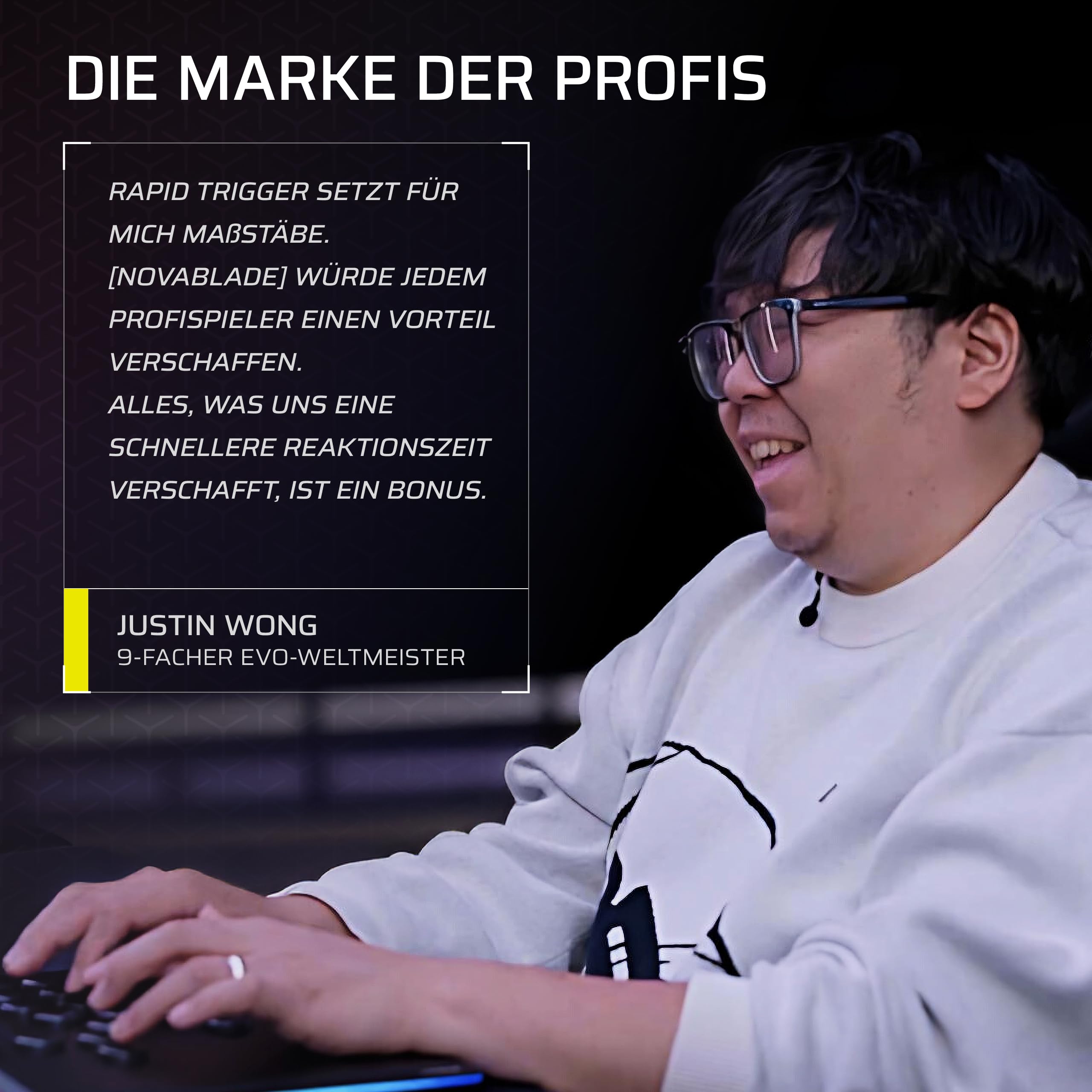 CORSAIR NOVABLADE PRO Kabel und Hebelloser Controller mit Hall-Effekt – 15-Haupttasten-Layout, 1000Hz-Polling, 2,4 GHz Kabellos, SOCD, MGX Hyperdrive Hall-Effekt-Magnetschalter, PS5, PS4, PC – Schwarz 3