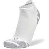 Balega Blister Resist Light Performance No Show Athletic Runing Socks for Men and Women (1 Pair), White, Large