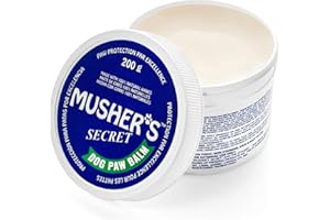 MUSHER'S SECRET Musher’s Secret Dog Paw Wax 200g – Natural Paw Balm for Dogs with Vitamin E – Helps Protect Paws from Hot Pavement, Ice & Salt – Moisturizes Cracked Pads – Lick-Safe, Non-Toxic Dog Paw Protector