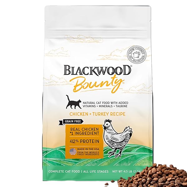 BLACKWOOD BOUNTY DRY CAT FOOD, CHICKEN & TURKEY...