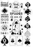 Kink Ink - 23 x Queen of Spades Temporary Tattoo