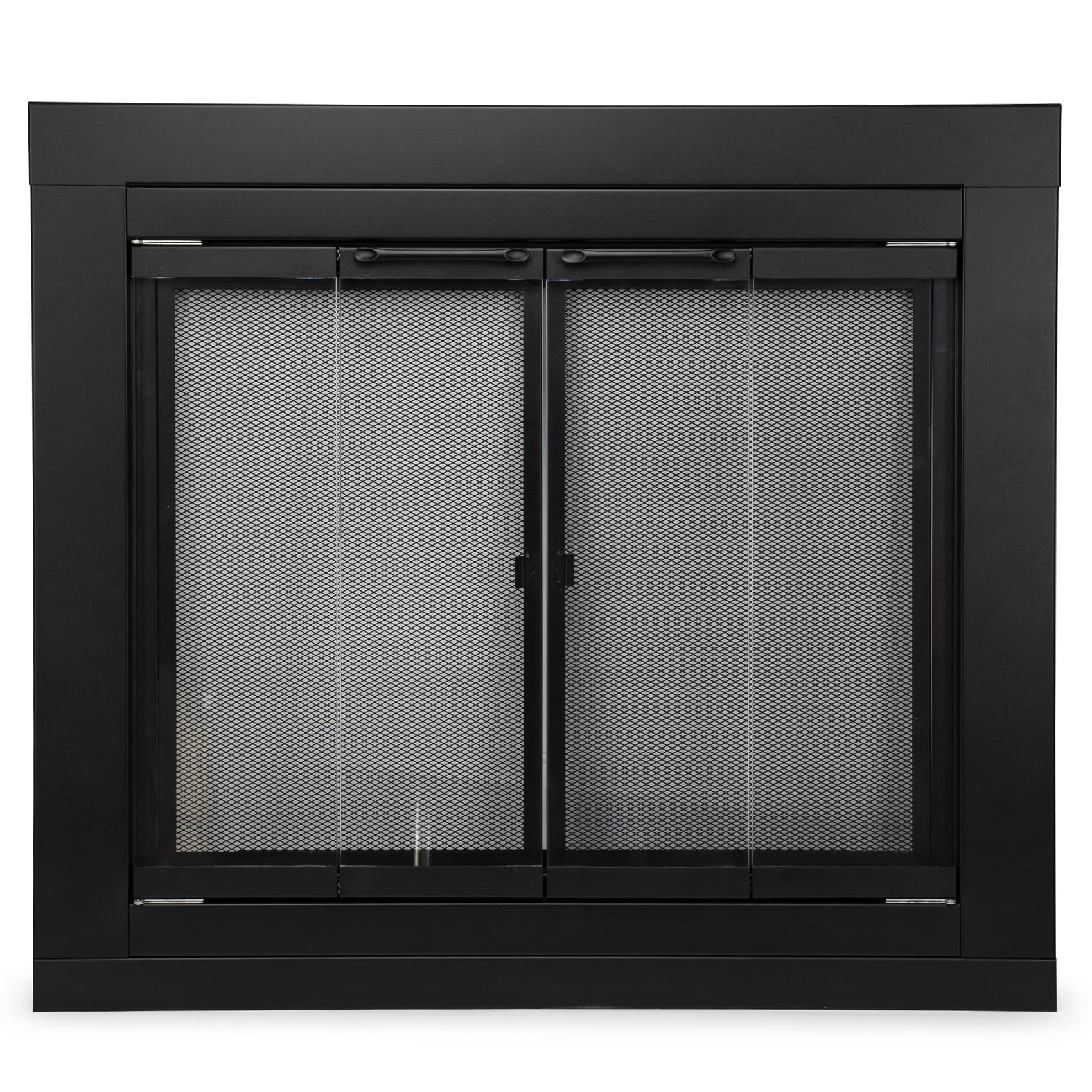 Photo 1 of ***ACTUAL ITEM IS BROWN***ITEM IS BROWN***Stanbroil Fireplace Glass Bi-fold Style Door, BROWN Finish, Medium, Decorative Fireplace Screen Door for Fireplace Accessories***WIDTH 30"-37" X HEIGHT 25.5"-32.5"***ACTUAL ITEM IS BROWN***ITEM IS BROWN***