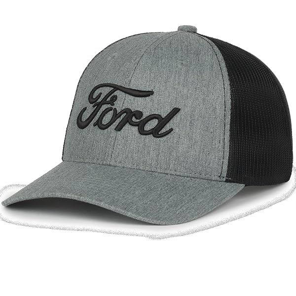 1980-86 Ford F150 Pickup Truck Outline Fitted Hat - Flexfit Baseball Cap (Coyote Brown, Sm/Med)