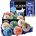 Mr. Bomb Dude Bath Bombs for Men, Infused for Guy Relaxation, Gift for Him, Manly Bath Soak, Masculine Scents for Men, Relaxing Bliss for The Gents - USA Crafted 6 Pk Male Set - Man-Up Collection