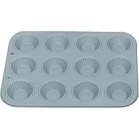Fox Run Ribbed Tart Pan, 12-Cup, Preferred Non-Stick, 10.5 x 14 x 1 inches