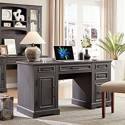JXQTLINGMU 58 Inch Large Computer Desk with