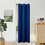 BGment Royal Blue Door Curtain 80 Inch Length for