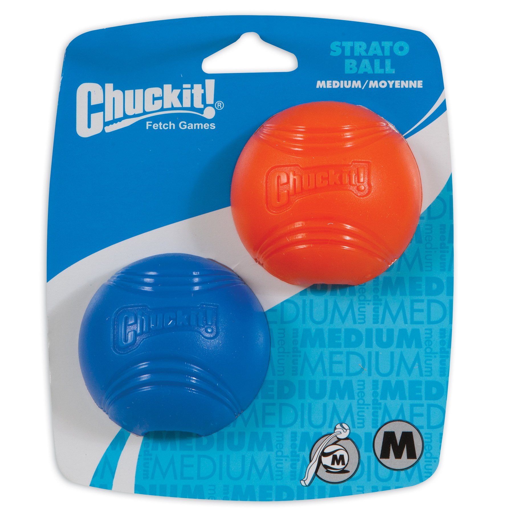 Chuckit! Strato Ball (2 Pack), Medium, assorted colours
