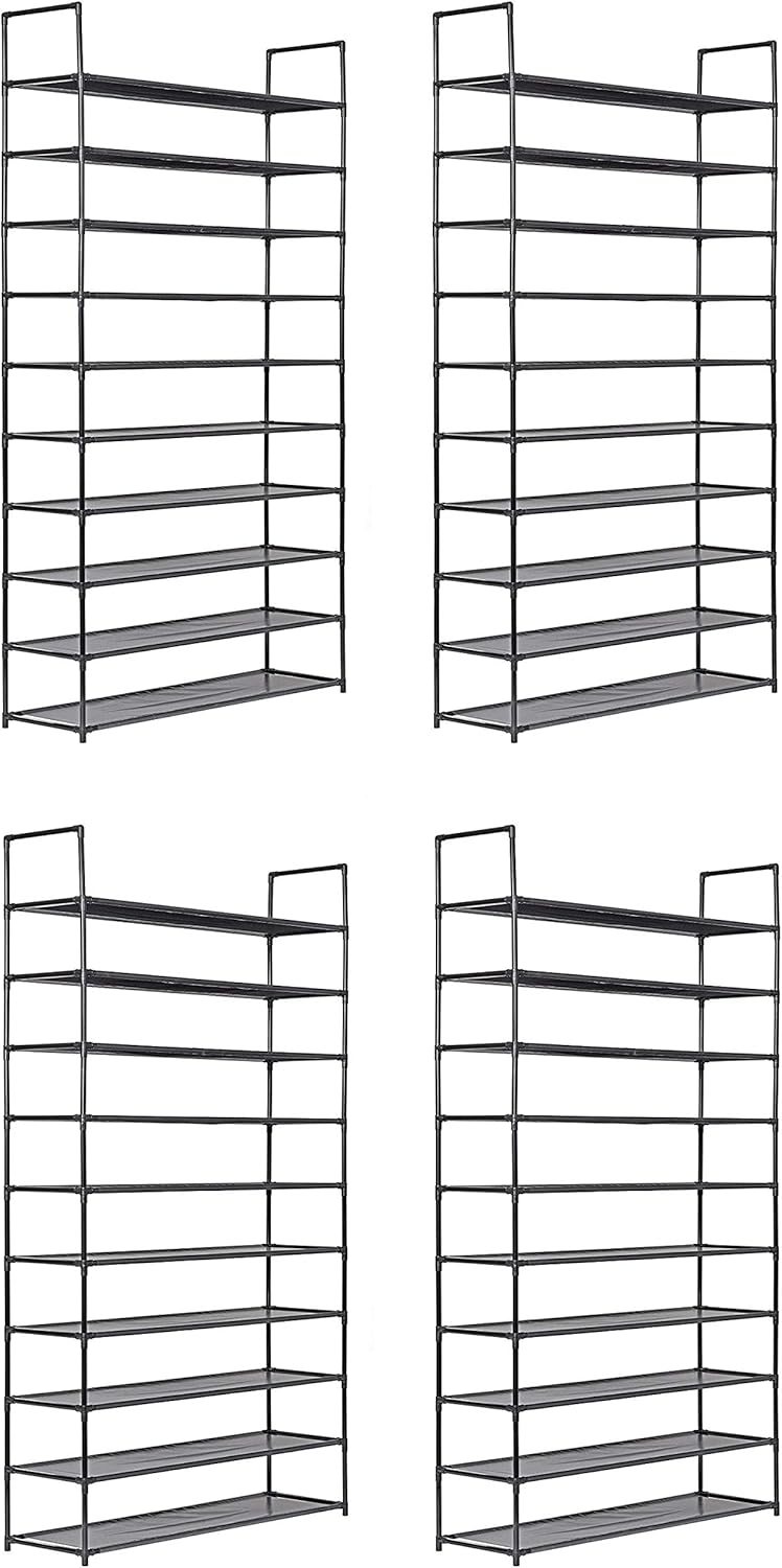 Best Muscle Rack 4-Level Shoe Rack (Black)