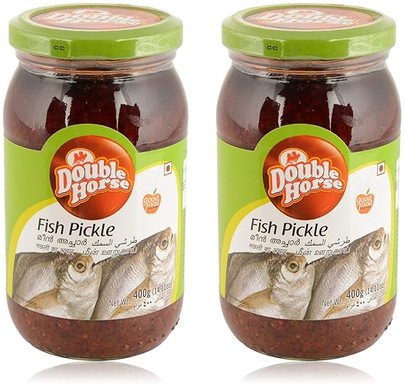 Double Horse Fish Pickle-400 g (Pack of 2)