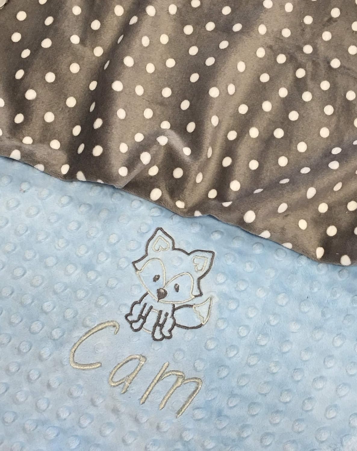 polka dot baby blanket
