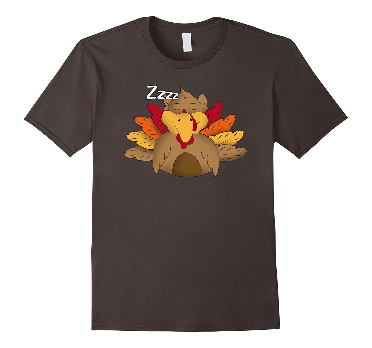 Funny Sleeping Thanksgiving Turkey - Fall Autumn T-Shirt-ANZ