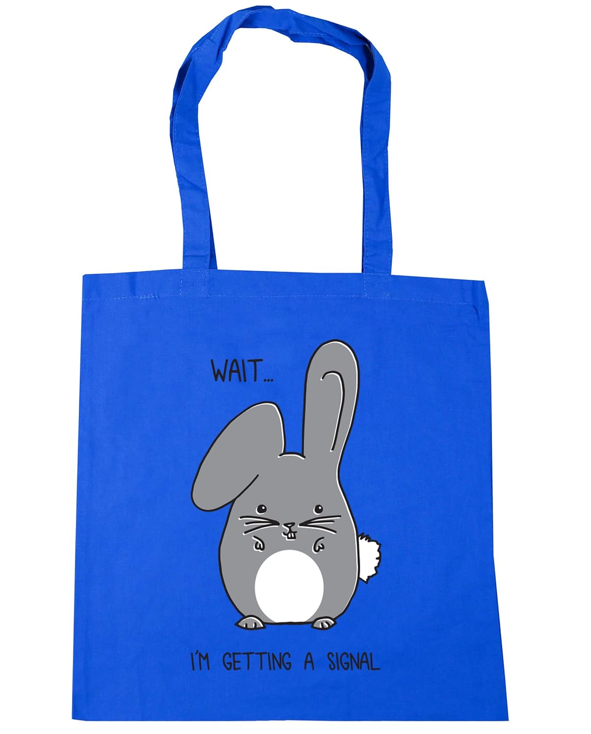HippoWarehouse Wait I m Getting a señal Tote Compras Bolsa de ...