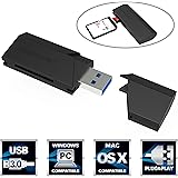 Sabrent SuperSpeed 2-Slot USB 3.0 Flash Memory Card Reader for Windows, Mac, Linux, and Certain Android Systems - Supports SD , SDHC , SDXC , MMC / MicroSD , T-Flash [Black] (CR-UMSS)