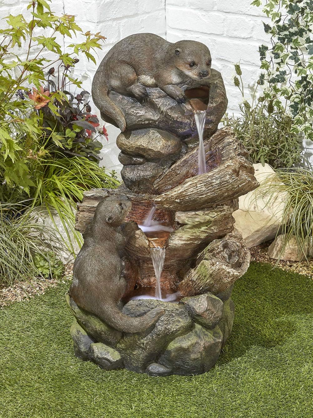 Kelkay Otter Pools Water Feature with LED Lights Amazon.co.uk Garden