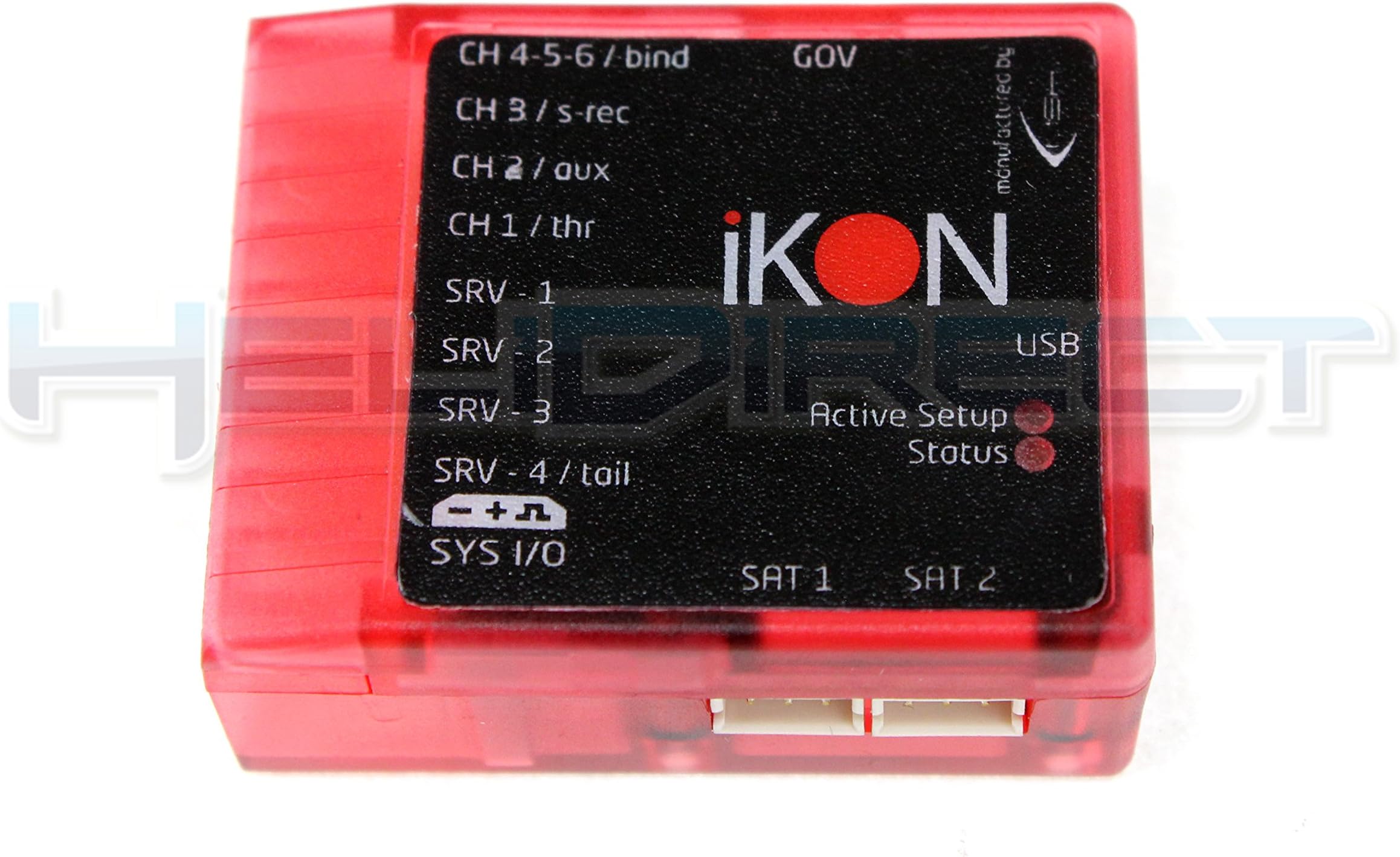 iKON Flybarless Clear Case - Red