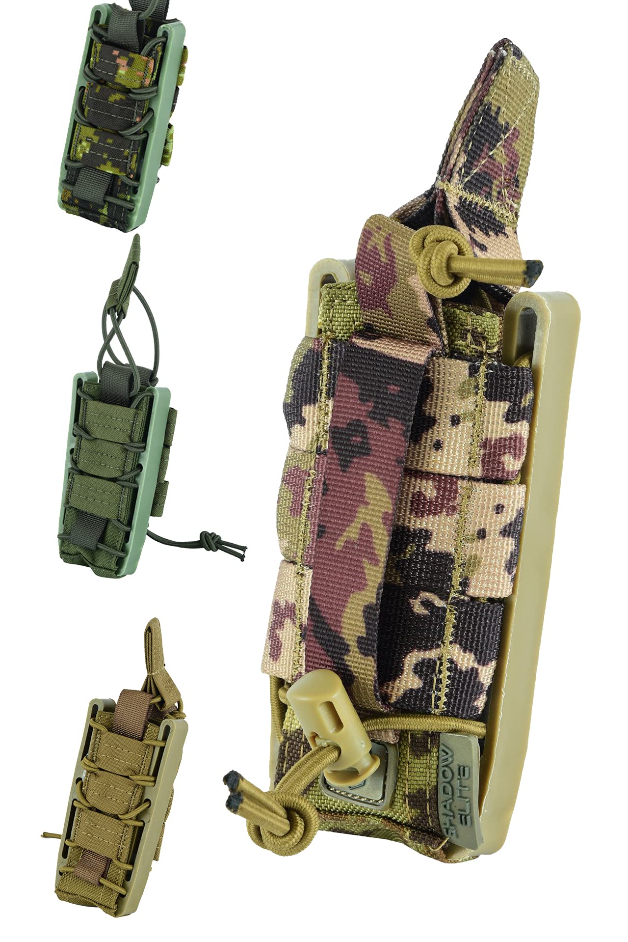 Rapid Access 9mm Pistol Magazine Pouches Quick Release Single Mag Pouch (Woodland Digi)