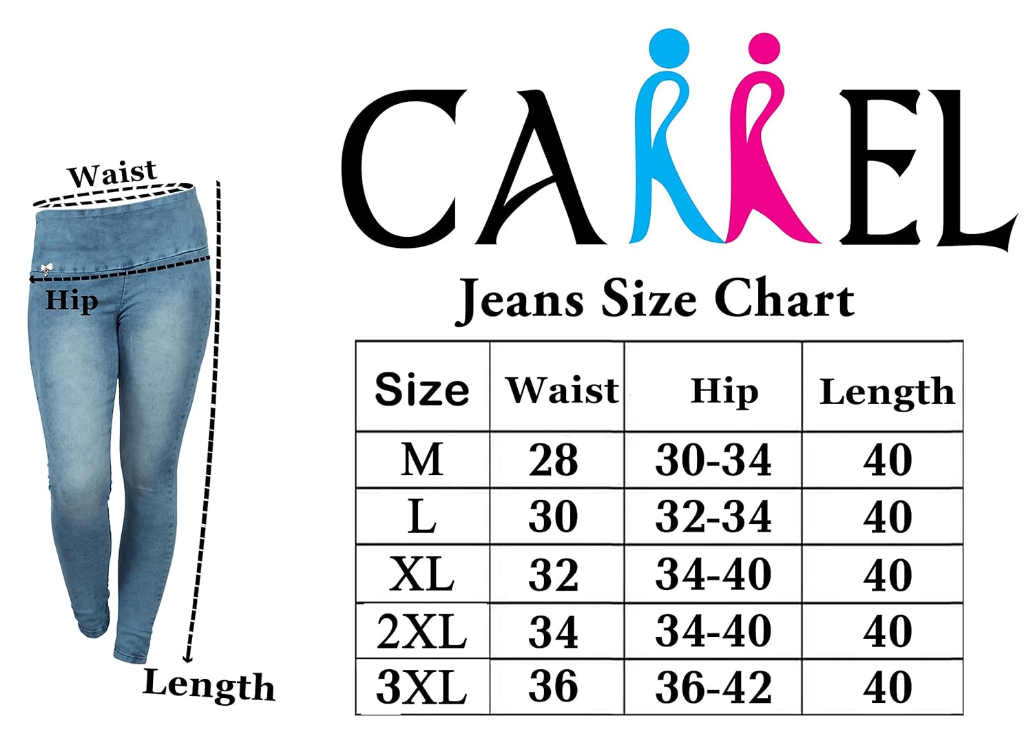 carrel women's denim slim solid jeans