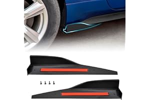 KEWISAUTO Side Skirt Rocker Panel Spoiler for Ford Mustang Roush 2015+, Car Side Skirt Splitters Diffuser Winglet Compatible with Ford Mustang Roush 2015-2023 (2PCS, Matte Black)