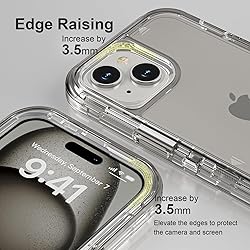 Follaroma for iPhone 15 Plus Case, Heavy Duty