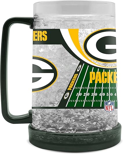 Nfl Green Bay Packers 16oz Crystal Freezer Mug Amazon Ca Sports Outdoors