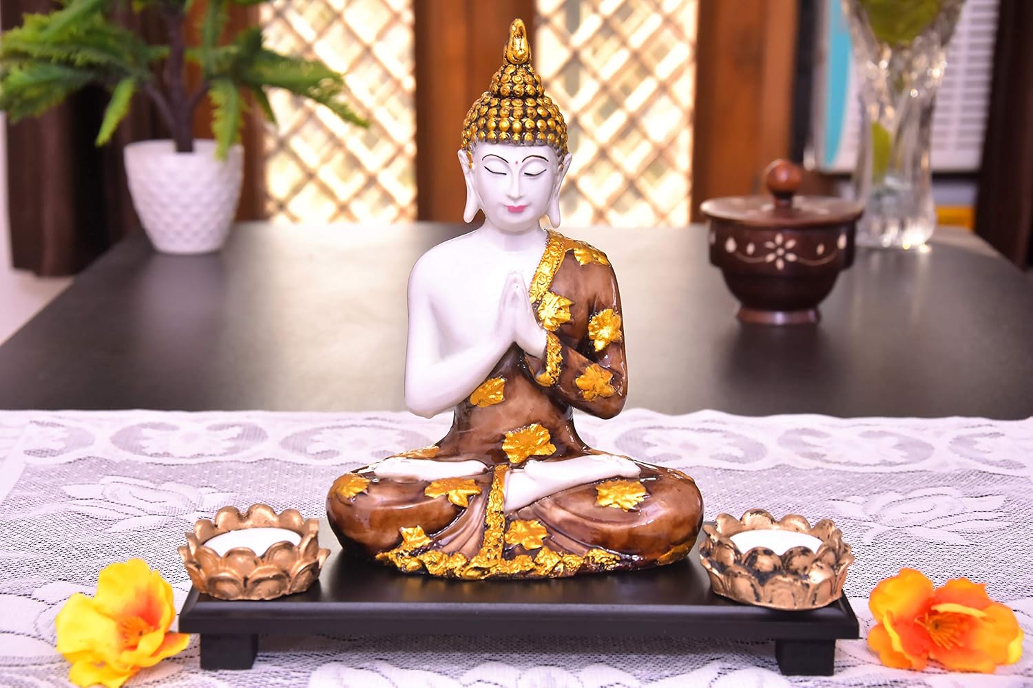 Buy Mariner S Creation Buddha Statue Idol For Gift And Home Decor Showpiece For Livingroom Bedroom Decoration Buddha Showpiece House Warming Gift Online At Low Prices In India Amazon In