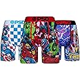 PSD Men's Marvel Print Boxer Briefs - 7 Inch Inseam Breathable and Supportive Men's Underwear with Moisture-Wicking Fabric