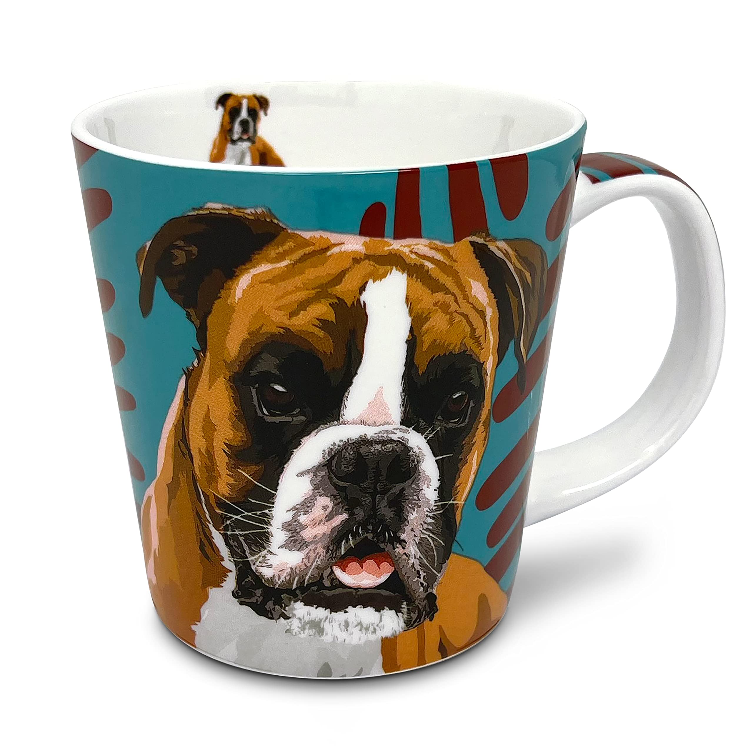 Boxer Mug in Gift Box by Leslie Gerry